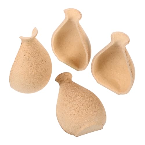 VILLCASE 4 Stück Handgefertigtes Vase -Material Bemalung einer halben Vase Boho DIY -handgefertigte Vasen Graffiti-Vase zum Selbermachen Vintage - Holz Khaki VILLCASE 4 Stück Handgefertigtes Vase -Material Bemalung einer halben Vase Boho DIY -handgefertigte Vasen Graffiti-Vase zum Selbermachen Vintage - Holz Khaki von VILLCASE
