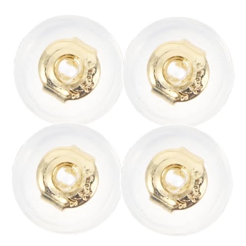 VILLCASE 4 Stück Ohrring-zubehör Ohrstecker Rückseiten Verriegelung Der Ohrringrückseiten Für Ohrstecker Ohrschmuck Zurück Ohrstecker Für Ohrringe Ersatzohrring Zurück Golden Kupfer von VILLCASE