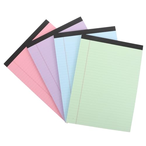 VILLCASE 4 Stück Papier-notizblöcke: 11,7 X 8,5 Zoll Große Schreibblöcke Für Die Büroarbeit – College-liniertes Papier, A4-notizbuch Für Die Einkaufsliste VILLCASE 4 Stück Papier-notizblöcke: 11,7 X 8,5 Zoll Große Schreibblöcke Für Die Büroarbeit – College-liniertes Papier, A4-notizbuch Für Die Einkaufsliste von VILLCASE