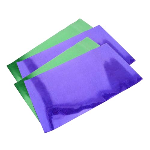 VILLCASE 4 Stück Teiliges Glow Vinyl Heat Transfer Folien für T-shirt Druck Leuchtende Langlebige Hochtemperaturbeständige Sublimation Materialien in Grün und Blau für DIY Textilien und von VILLCASE