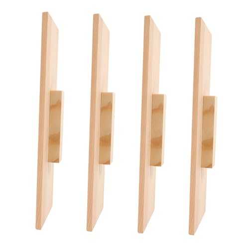 VILLCASE 4 Stück Teiliges Rechteckiges Seifenformen Universellem Holzdeckel Langlebiges Staubdichtes Zubehör für DIY Handgemachte Seifenherstellung Inklusive Praktischem Griff für Einfache von VILLCASE