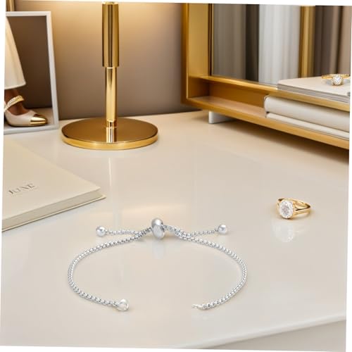 VILLCASE 4 Stück Verstellbare Schiebeketten Schmuckverlängerung für Armbänder DIY Schmuckherstellung mit Endstücken Langlebig und Einfach Anzupassen für Handgelenkgrößen von VILLCASE