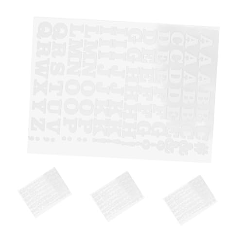 VILLCASE 4 Stück Wärmetransfer Vinyl Buchstaben und für T Shirts Aufbügelbare Alphabet Aufkleber Diy Stoffapplikationen zur Dekoration von Kleidung Kleine von VILLCASE