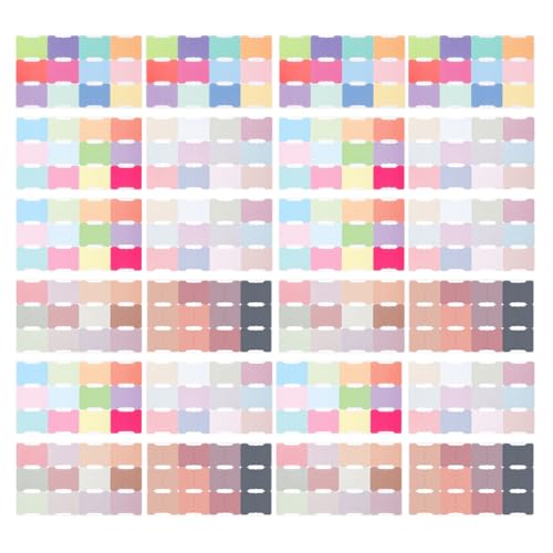 VILLCASE 40 Blatt Selbstklebende Index Tabs Bunte Haftmarker mit Beschriftungsfläche für Notizbücher Aktenordner und Buchannotationen für Büro und Schule von VILLCASE