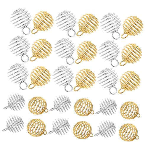VILLCASE 40 Stück Leichte Frühlingsball Form für Schmuckherstellung Mit Aufhängering für Armbänder und für Diy Projekte VILLCASE 40 Stück Leichte Frühlingsball Form für Schmuckherstellung Mit Aufhängering für Armbänder und für Diy Projekte von VILLCASE