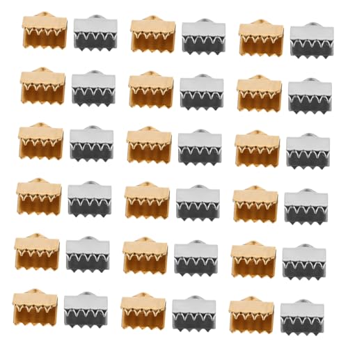 VILLCASE 40 Stück Schmuckverschlüsse für Diy Verstellbare Clamps für Armbänder und Haustierschmuck Langlebige und Farbechte Befestigungen für Handarbeiten von VILLCASE