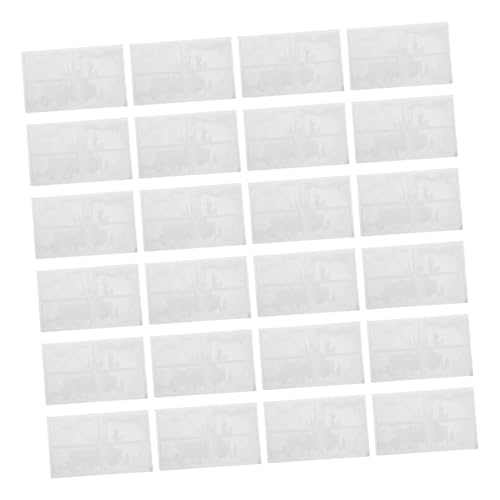 VILLCASE 40 Stück Selbstklebende Etikettenhalter Set Transparente Kartenhüllen für Regale und Aufbewahrungskörbe zur Organisation und Klassenzimmern Robuste und Lesbare Beschriftungen von VILLCASE
