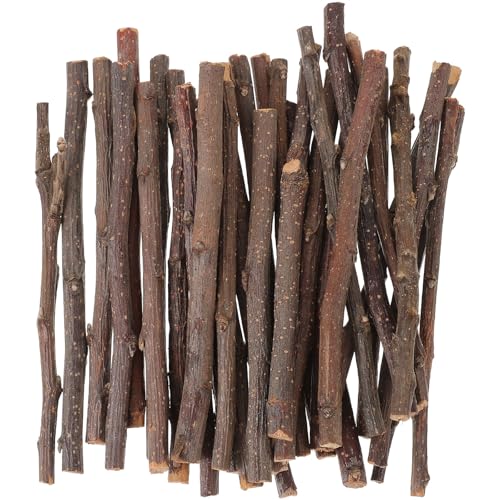 VILLCASE 40 Stück Stäbe zum Basteln, Natürliche Bastelzweige, Rustikale Holzstäbchen für Selbstgemachte Foto-requisiten, Weihnachtsdekorationen, Schulprojekte (12,5 Cm/4,91 Zoll) von VILLCASE