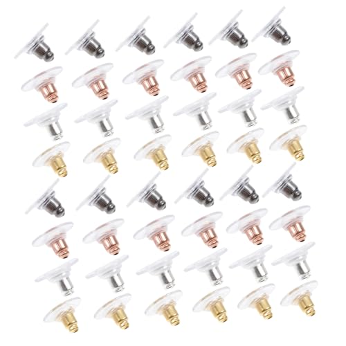 VILLCASE 400 Stück Ohrstecker Verschlüsse aus Metall Diy Schmuckzubehör Langlebige Ohrring Stopper Roségold Gold Silber und Dunkelgrau Leicht und Hautfreundlich für Verschiedene Ohrstecker VILLCASE 400 Stück Ohrstecker Verschlüsse aus Metall Diy Schmuckzubehör Langlebige Ohrring Stopper Roségold Gold Silber und Dunkelgrau Leicht und Hautfreundlich für Verschiedene Ohrstecker von VILLCASE