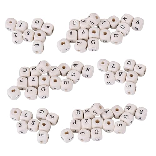VILLCASE 400 Stück Quadratische Holzbuchstabenperlen Alphabetwürfel Lose Perlen für DIY Schmuckherstellung Armbänder Halsketten Schlüsselanhänger Zubehör Natürliche Holzwürfel zum Basteln VILLCASE 400 Stück Quadratische Holzbuchstabenperlen Alphabetwürfel Lose Perlen für DIY Schmuckherstellung Armbänder Halsketten Schlüsselanhänger Zubehör Natürliche Holzwürfel zum Basteln von VILLCASE