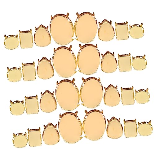VILLCASE 400 Stück Strasssteine Krallen Formen Goldfarben Tropfen Oval Rund Diy Basteln Kleidung Taschen Schuhe Zubehör VILLCASE 400 Stück Strasssteine Krallen Formen Goldfarben Tropfen Oval Rund Diy Basteln Kleidung Taschen Schuhe Zubehör von VILLCASE