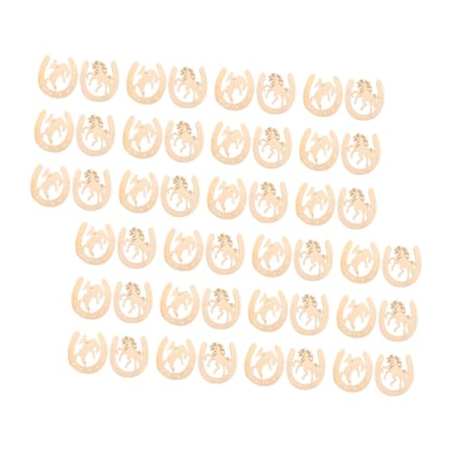 VILLCASE 48 Stück Unvollendete Holz Cutouts für Diy Projekte Bastelarbeiten und Kreative Festtagsdekorationen für Familienaktivitäten und Kunstprojekte von VILLCASE
