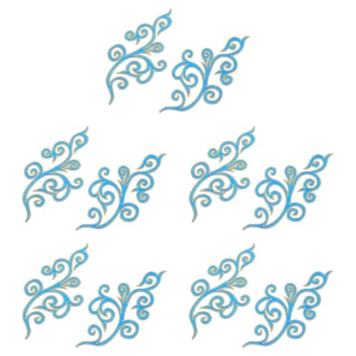 VILLCASE 5 Paare Bestickte Wolken Applikationen Barocke Stickerei zum Aufbügeln oder Annähen Vielseitige Dekoration für Hochzeitskleider Bühnenkostüme Diy Zubehör Seegrün VILLCASE 5 Paare Bestickte Wolken Applikationen Barocke Stickerei zum Aufbügeln oder Annähen Vielseitige Dekoration für Hochzeitskleider Bühnenkostüme Diy Zubehör Seegrün von VILLCASE