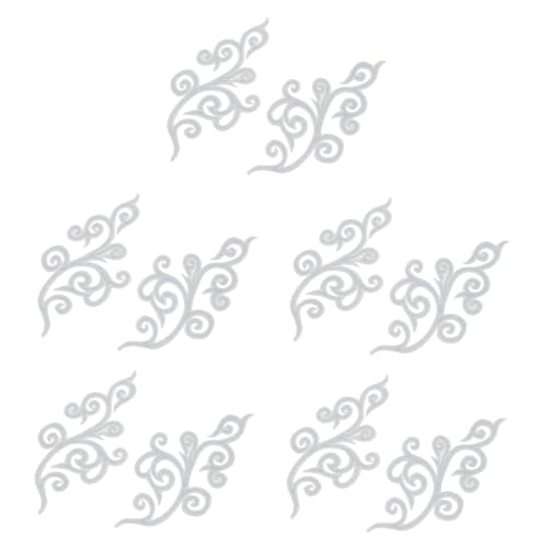 VILLCASE 5 Paare Wolkenförmige Stickapplikationen Silber Vintage Patch Zum Aufbügeln Und Annähen Vielseitige Dekoration Für Brautkleider Bühnenkostüme Hochzeitskleider VILLCASE 5 Paare Wolkenförmige Stickapplikationen Silber Vintage Patch Zum Aufbügeln Und Annähen Vielseitige Dekoration Für Brautkleider Bühnenkostüme Hochzeitskleider von VILLCASE