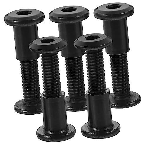 VILLCASE 5 Sätze Edelstahlschraube Gürtel Schrauben Hutmuttern Bindungsschrauben Verbindungsschraube Verbindungsbolzen Hardware-mutter Möbelbeschläge Kleine Bolzen Rostfreier Stahl Schwarz VILLCASE 5 Sätze Edelstahlschraube Gürtel Schrauben Hutmuttern Bindungsschrauben Verbindungsschraube Verbindungsbolzen Hardware-mutter Möbelbeschläge Kleine Bolzen Rostfreier Stahl Schwarz von VILLCASE