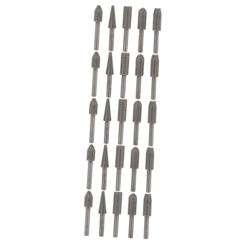 VILLCASE 5 Sätze Rotationsstahldatei Eingestellt Rotierendes Schnitzwerkzeug Holzbearbeitungswerkzeuge Rotationsfeile Für Metall Rotary Tool Accessoires Kit 45 Stahl Schwarz 5 Stücke * 5 von VILLCASE