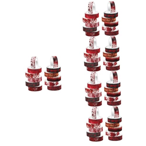 VILLCASE 5 Sätze Washi Tape Set Mit Halloween Dekorationsklebeband Im Blutigen Handabdruck Design Für Scrapbooking Diy Projekte Und Kreative Bastelideen 12 Rollen * 5 von VILLCASE