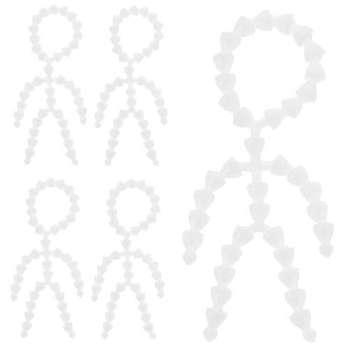 VILLCASE 5 Stück Flexible Gelenkpuppen Teiliges Beweglicher Skelettpuppen für Puppenbau und Bastelbedarf Geräuschloses Design Realistische Details Weiche Füllung Vielseitig Posierbar von VILLCASE