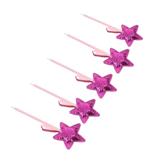 VILLCASE 5 Stück Kugelschreiber Sparkly Star Ballpoint Pen mit Weichem Pu-material Komfortabel für Schüler Cartoon Schreibwaren Schule Büro VILLCASE 5 Stück Kugelschreiber Sparkly Star Ballpoint Pen mit Weichem Pu-material Komfortabel für Schüler Cartoon Schreibwaren Schule Büro von VILLCASE
