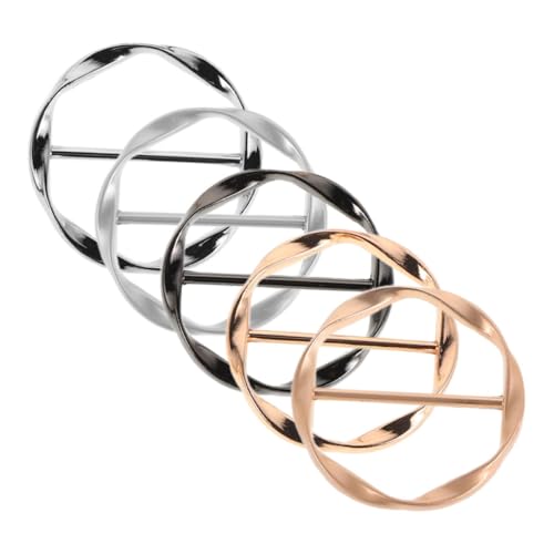 VILLCASE 5 Stück Metall Rundclips für Kleidung Verstellbare Schal und Hemdklammern Gold Silber und Schwarz Mode Accessoires für Frauen für Alltags und Festtags Outfits VILLCASE 5 Stück Metall Rundclips für Kleidung Verstellbare Schal und Hemdklammern Gold Silber und Schwarz Mode Accessoires für Frauen für Alltags und Festtags Outfits von VILLCASE