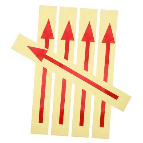 VILLCASE 5 Stück Arrow Aufkleber Selbstklebende Wandpfeile Abziehbare Markierungen Wasserdichte Bodenaufkleber für Briefkästen und Straßenanweisungen von VILLCASE