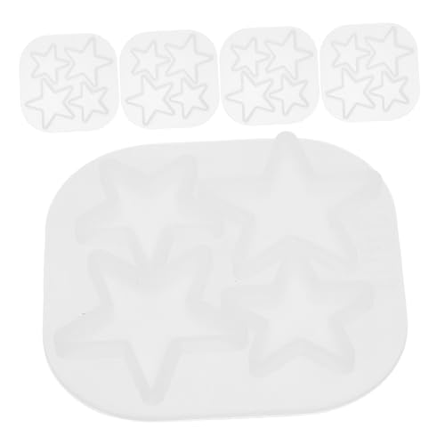 VILLCASE 5 Stück Sternförmige Silikon Gießform für Schmuckherstellung Wiederverwendbare nicht Klebende Silikonmould für Diy Bastelprojekte mit Epoxidharz VILLCASE 5 Stück Sternförmige Silikon Gießform für Schmuckherstellung Wiederverwendbare nicht Klebende Silikonmould für Diy Bastelprojekte mit Epoxidharz von VILLCASE
