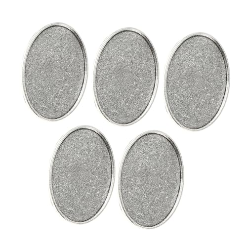 VILLCASE 5 Stück Teiliges DIY Broschen-tabletts aus Langlebiger Legierung Antiksilberfarbener Runder Hohlrahmen für Kreative Schmuckherstellung Vielseitig Einsetzbar für Individuelle VILLCASE 5 Stück Teiliges DIY Broschen-tabletts aus Langlebiger Legierung Antiksilberfarbener Runder Hohlrahmen für Kreative Schmuckherstellung Vielseitig Einsetzbar für Individuelle von VILLCASE