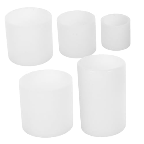 VILLCASE 5 Stück Teiliges Silikon Kerzenformen Flexible Runde Zylinderformen in Wiederverwendbar für Kerzenherstellung und Epoxidharz-gießprojekte Leicht zu Reinigen und Entformen VILLCASE 5 Stück Teiliges Silikon Kerzenformen Flexible Runde Zylinderformen in Wiederverwendbar für Kerzenherstellung und Epoxidharz-gießprojekte Leicht zu Reinigen und Entformen von VILLCASE