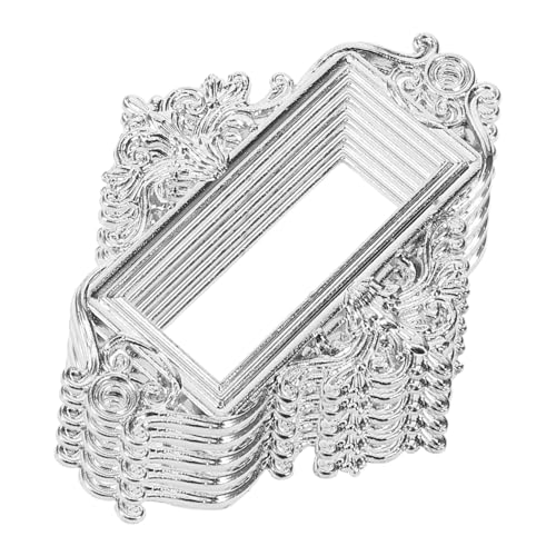 VILLCASE 5 Stück Vintage Etikettenrahmen aus Metall für Schränke Retro Label Holder für Schmuckkästchen und Aufbewahrungsboxen für Büro und Heimdekoration VILLCASE 5 Stück Vintage Etikettenrahmen aus Metall für Schränke Retro Label Holder für Schmuckkästchen und Aufbewahrungsboxen für Büro und Heimdekoration von VILLCASE