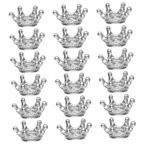 VILLCASE 50 Stück Große Loch Schmuckperlen Kronen Anhänger aus Zinklegierung Vintage Spacer Perlen für DIY Armband Halskette Passend für Drahtkordeln von VILLCASE