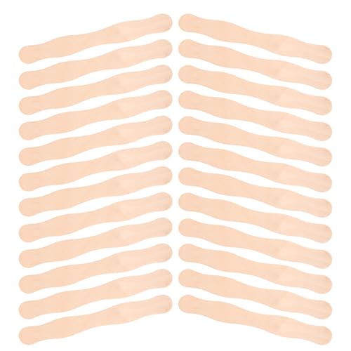 VILLCASE 50 Stück Holzstäbe für Bastelprojekte Multifunktionale Diy Holzstäbchen für Hochzeiten Lutscher Fächer und Kreative Handarbeiten Langlebig und Sicher für Erwachsene von VILLCASE