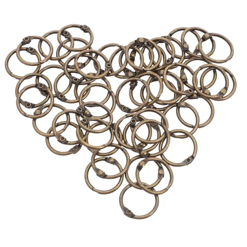VILLCASE 50 Stück Metall Buchbinderinge Kleine Lose Ringe zum Öffnen für Notizbücher Scrapbooks Fotoalben Multifunktionale Heftringe für Büro und Basteln VILLCASE 50 Stück Metall Buchbinderinge Kleine Lose Ringe zum Öffnen für Notizbücher Scrapbooks Fotoalben Multifunktionale Heftringe für Büro und Basteln von VILLCASE