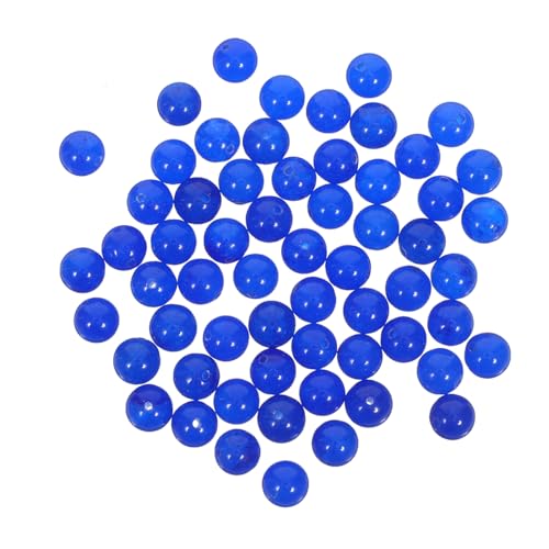 VILLCASE 50 Stück Natürliche Blaue Lapis Lazuli Perlen Runde Lose Steine Für DIY Schmuck Basteln Armbänder Halsketten Zubehör von VILLCASE
