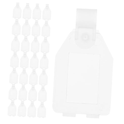 VILLCASE 50 Stück Preisschildhalter aus Kunststoff für Regale Wiederverwendbare Etikettenclips für Körbe für Einzelhandel Lager und Büroorganisation von VILLCASE