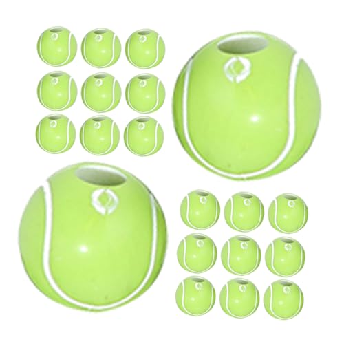 VILLCASE 50stücke Sportperlen Zum Basteln Kleine Perlenanhänger Für Halsketten Lose Tennisperlen Für Schmuckherstellung Perlen Zur Herstellung Von Armbändern Und Schlüsselanhängern VILLCASE 50stücke Sportperlen Zum Basteln Kleine Perlenanhänger Für Halsketten Lose Tennisperlen Für Schmuckherstellung Perlen Zur Herstellung Von Armbändern Und Schlüsselanhängern von VILLCASE