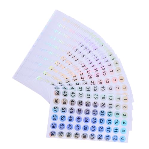 VILLCASE 50 Stück Wasserdichte Bunte Rundnummern Aufkleber Selbstklebende Klare Nummernetiketten für Büro Lager Outdoor Geordnete Beschriftung und Inventarverwaltung VILLCASE 50 Stück Wasserdichte Bunte Rundnummern Aufkleber Selbstklebende Klare Nummernetiketten für Büro Lager Outdoor Geordnete Beschriftung und Inventarverwaltung von VILLCASE