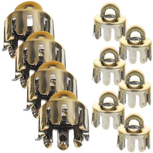VILLCASE 50 Stück Weihnachtskugel Abdeckung Weihnachtsornament Tops Durchsichtige Ornament Kugelkappen Kugel Anhänger Endabdeckung Kugel Anhänger Kappen Ersatz Ornament Kappen von VILLCASE