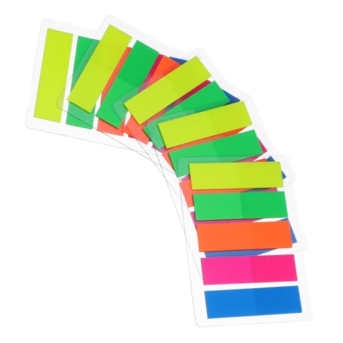 VILLCASE 500 Stück Bunte Selbstklebende Haftnotizen Wiederverwendbare Page Marker Tabs Haftende Memo Pads für Schulbücher Organisationsetiketten Flexible Notizzettel ohne Rückstände VILLCASE 500 Stück Bunte Selbstklebende Haftnotizen Wiederverwendbare Page Marker Tabs Haftende Memo Pads für Schulbücher Organisationsetiketten Flexible Notizzettel ohne Rückstände von VILLCASE