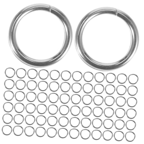 VILLCASE 500 Stück Edelstahl Split Key Ringe Starke Flache Verbindung für Schmuckherstellung DIY Metall O-ringe mit Polierten Kanten Robust für Schlüsselanhänger Armbänder VILLCASE 500 Stück Edelstahl Split Key Ringe Starke Flache Verbindung für Schmuckherstellung DIY Metall O-ringe mit Polierten Kanten Robust für Schlüsselanhänger Armbänder von VILLCASE