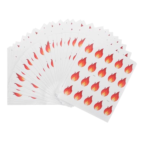 VILLCASE 500 Stück Mini Sticker Selbstklebende Flammen Aufkleber für Lebensmittelbehälter Umschläge Scrapbooking DIY Bastelbedarf Wasser und Ölbeständig Hohe Haftung VILLCASE 500 Stück Mini Sticker Selbstklebende Flammen Aufkleber für Lebensmittelbehälter Umschläge Scrapbooking DIY Bastelbedarf Wasser und Ölbeständig Hohe Haftung von VILLCASE