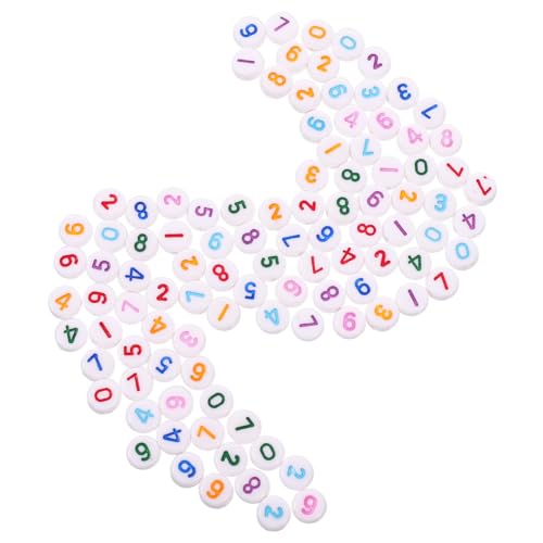 VILLCASE 500 Stück Runde Bunte Acryl Abstandshalter für Schmuckherstellung Armbänder und Bastelprojekte für Kreative Designs und Langlebige Handarbeiten von VILLCASE