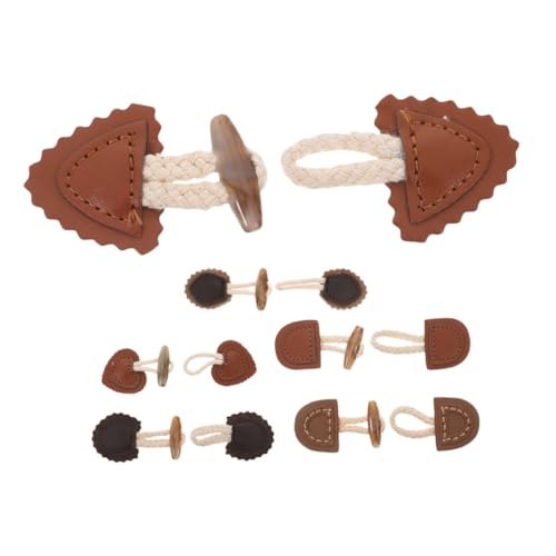 VILLCASE 6 Paare Handgefertigte Knebelverschlüsse für Mäntel Jacken Pullover und Schals Vielseitige Nähknöpfe für Bekleidungsaccessoires VILLCASE 6 Paare Handgefertigte Knebelverschlüsse für Mäntel Jacken Pullover und Schals Vielseitige Nähknöpfe für Bekleidungsaccessoires von VILLCASE
