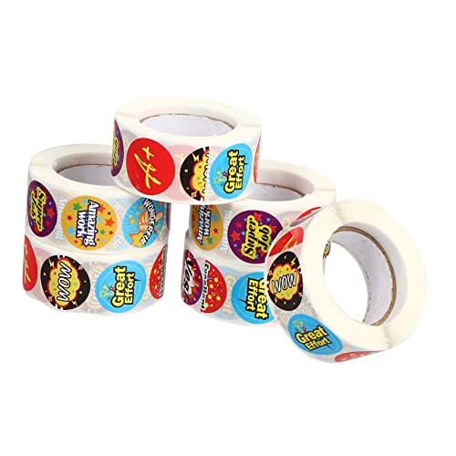 VILLCASE 6 Rollen Belohnungsaufkleber für Schullieferungen Aufkleber Schulaufkleber für Schüler belohnungssticker handgemachte aufkleber für Klassenzimmeraufkleber VILLCASE 6 Rollen Belohnungsaufkleber für Schullieferungen Aufkleber Schulaufkleber für Schüler belohnungssticker handgemachte aufkleber für Klassenzimmeraufkleber von VILLCASE