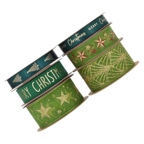VILLCASE 6 Rollen Geschenkverpackungen Kuchenverzierungen Haarschleifen und Blumenarrangements Vielseitig für Feiern und Festliche Anlässe von VILLCASE