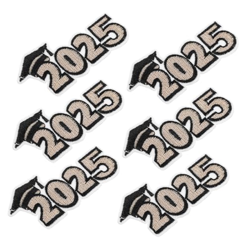 VILLCASE 6 Stück Abschluss Bügelbilder für Kleidung und Hüte Bestickte Graduation Patches mit Eisenfolie Einfache Anbringung Festliche Dekoration für Abschlussfeier und Akademische VILLCASE 6 Stück Abschluss Bügelbilder für Kleidung und Hüte Bestickte Graduation Patches mit Eisenfolie Einfache Anbringung Festliche Dekoration für Abschlussfeier und Akademische von VILLCASE