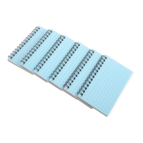 VILLCASE 6 Stück Buntes Pocket Notizbuch für Notizen Skizzen und Ideen Kleines Handliches Spiralheft für Kreatives Schreiben und Zeichnen von VILLCASE