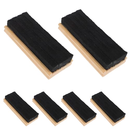 VILLCASE 6 Stück Holz Filz Tafeln Radierer Vielseitiger Kreidetafelreiniger für Schule Büro und Kreative Projekte Bequemer Griff für Lehrer VILLCASE 6 Stück Holz Filz Tafeln Radierer Vielseitiger Kreidetafelreiniger für Schule Büro und Kreative Projekte Bequemer Griff für Lehrer von VILLCASE