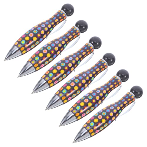 VILLCASE 6 Stück Kleinspenstballstift mini kugelschreiber Spaß Stift lustige Stifte für lustiger Stift wasserfester Stift Taschenstifte Stift aus massivem Messing Metall Black VILLCASE 6 Stück Kleinspenstballstift mini kugelschreiber Spaß Stift lustige Stifte für lustiger Stift wasserfester Stift Taschenstifte Stift aus massivem Messing Metall Black von VILLCASE