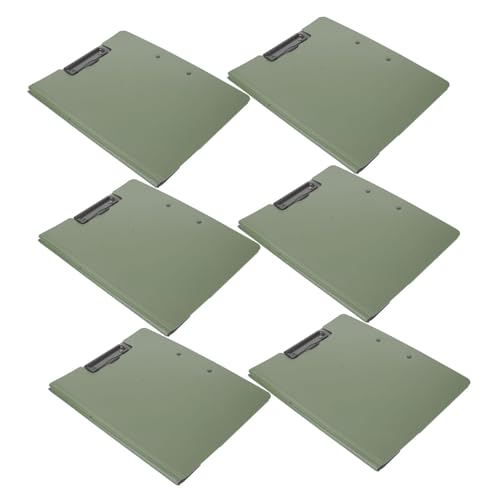 VILLCASE 6 Stück Multifunktionales Klemmbrett Teilig Dokumentenhalter mit Drehbarem Doppelclip Tragbar und Leicht für Horizontales und Vertikales Schreiben für Büro Schule und Meeting von VILLCASE