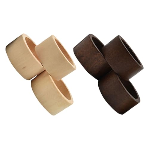 VILLCASE 6 Stück Serviettenschnalle Serviettenring Aus Holz Runde Holzserviettenhalter Clips Für Picknicktische Hochzeit Serviettenringe Rustikale Serviettenschnalle Serviettenringe Holz VILLCASE 6 Stück Serviettenschnalle Serviettenring Aus Holz Runde Holzserviettenhalter Clips Für Picknicktische Hochzeit Serviettenringe Rustikale Serviettenschnalle Serviettenringe Holz von VILLCASE